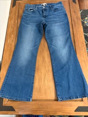Lucky Brand Mud Rise Flare Jeans - Mid Blue Wash Size 12